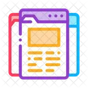 Different Pages Web Icon