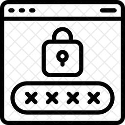 웹사이트 비밀번호  아이콘