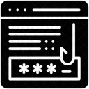 Website-Passwort  Symbol