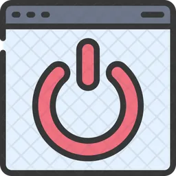 Website Power Button  Icon