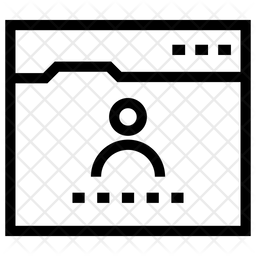 Website Profile Icon - Download in Line Style