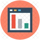 Website Graph Statistical Chart Digital Marketing Icon