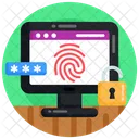 Web Protection Website Security Fingerprint Security Icon