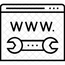웹사이트 서비스  아이콘