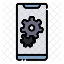 Smartphone Phone Cog Icon