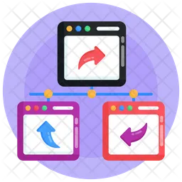 Website Shared Network  Icon