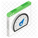 Website Speed Test Speedometer Dashboard Icon