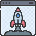 Launch Website Rocket Icon