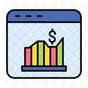 Web Analytics Seo Performance Data Analysis Icon
