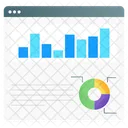 Webverkehr Website Statistiken Webanalyse Symbol