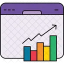Website Traffic Visitor Analytics Site Performance Icon
