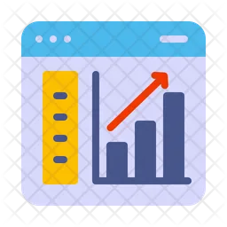 Website traffic analysis  Icon