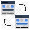 Website Transfer Webpage Transfer Web Transfer Icon