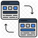 Website Transfer Webpage Transfer Web Transfer Icon