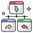 Website Transfer Web Transfer Web Transmission Icon
