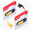 Website Transfer Website Transmission Webpage Transfer Icon