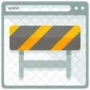 Under Construction Road Barrier Icon