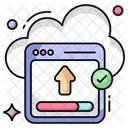 Website Upload Data Upload Online Uploading Icon