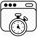 웹사이트 가동 시간  아이콘