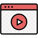 Webpage Browser Video Icon