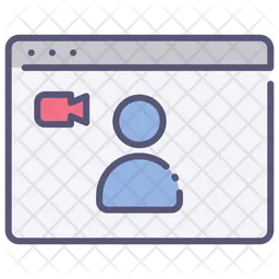 Website video call  Icon