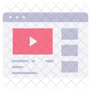 Website Video Streaming Icon
