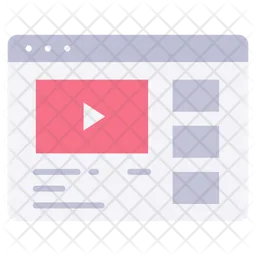 Website video streaming  Icon