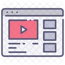 Website Video Streaming Icon