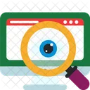 Website View Webpage Monitoring Online Analytics Icon