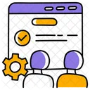 Visitor Internet Illustration Icon