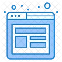 Website Wireframe  Icon