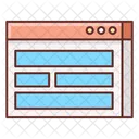 Mtemplate Websitetemplate Web Page Template Icon