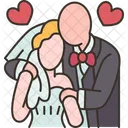 Wedding Embrace Love Icon