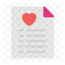 Wedding List File Icon