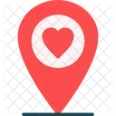 Wedding Location Heart Icon