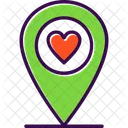 Wedding Location Heart Icon