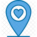 Wedding Location Heart Icon