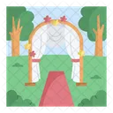 Wedding Arch Forest Trees Icon