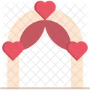 Wedding Arch Heart Love Icon