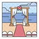 Wedding Arch Beach Sea Icon