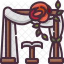 Wedding Arch Romantic Celebration Icon