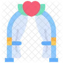 Wedding Arch Decoration Flowers Icon