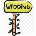 Wedding Board Sign Board Road Board Icon