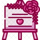 Wedding Board Direction Love Icon