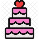 Wedding Cake Marriage Dessert Icon