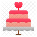 Wedding Cake Tart Romance Icon