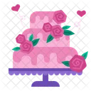 Wedding Cake Cake Sweet Icon