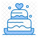 Wedding Cake Cake Heart Icon