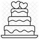 Wedding Cake Love Valentine Icon