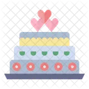 Wedding Cake Dessert Bakery Icon